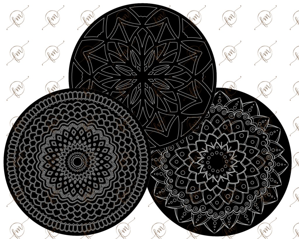 CIRCOLORING Pages Kit: 3 Pages on Black Paper and 5 Starter Metallic&nbsp;Pens